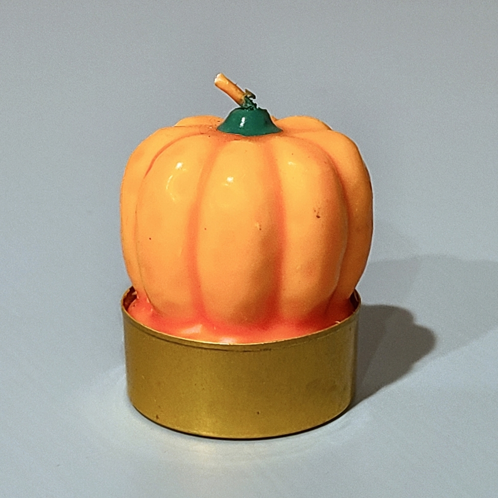 Miniature Pumpkin shaped votive candles - set of 10